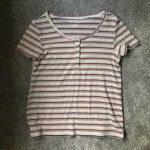 American Eagle striped tee